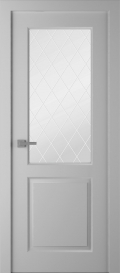 	межкомнатные двери 	Belwooddoors Альта витраж 39 эмаль пепельная
