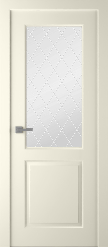 межкомнатные двери  Belwooddoors Альта витраж 39 эмаль шампань
