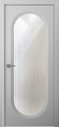 	межкомнатные двери 	Belwooddoors Аргентум 1В Волна эмаль пепельная
