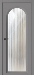 	межкомнатные двери 	Belwooddoors Аргентум 1E Волна эмаль графит