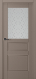 	межкомнатные двери 	Belwooddoors Инари витраж 39 эмаль мокко