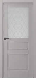 	межкомнатные двери 	Belwooddoors Инари витраж 39 эмаль пепельная
