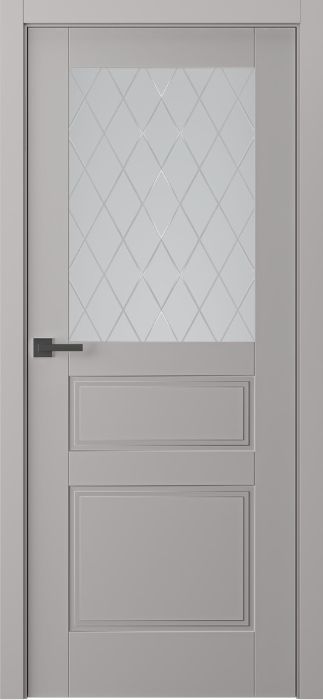 межкомнатные двери  Belwooddoors Инари витраж 39 эмаль пепельная