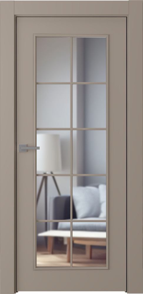 межкомнатные двери Belwooddoors Ламира 1 прозрачное эмаль мокко