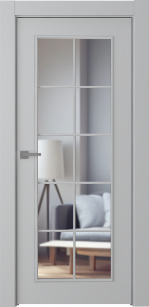 межкомнатные двери Belwooddoors Ламира 1 прозрачное эмаль пепельная