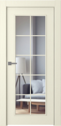 	межкомнатные двери 	Belwooddoors Ламира 1 прозрачное эмаль шампань