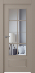 	межкомнатные двери 	Belwooddoors Ламира 5 прозрачное эмаль мокко