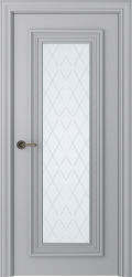 	межкомнатные двери 	Belwooddoors Палаццо 1 витраж 39 эмаль пепельная