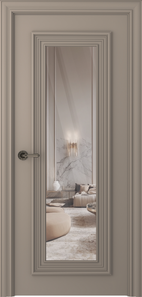 межкомнатные двери Belwooddoors Палаццо 1 зеркало эмаль мокко