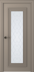 	межкомнатные двери 	Belwooddoors Палаццо 1 витраж 39 эмаль мокко