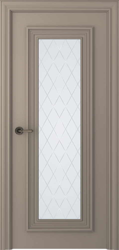 межкомнатные двери Belwooddoors Палаццо 1 витраж 39 эмаль мокко