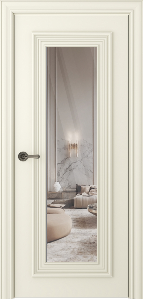 межкомнатные двери Belwooddoors Палаццо 1 зеркало эмаль шампань