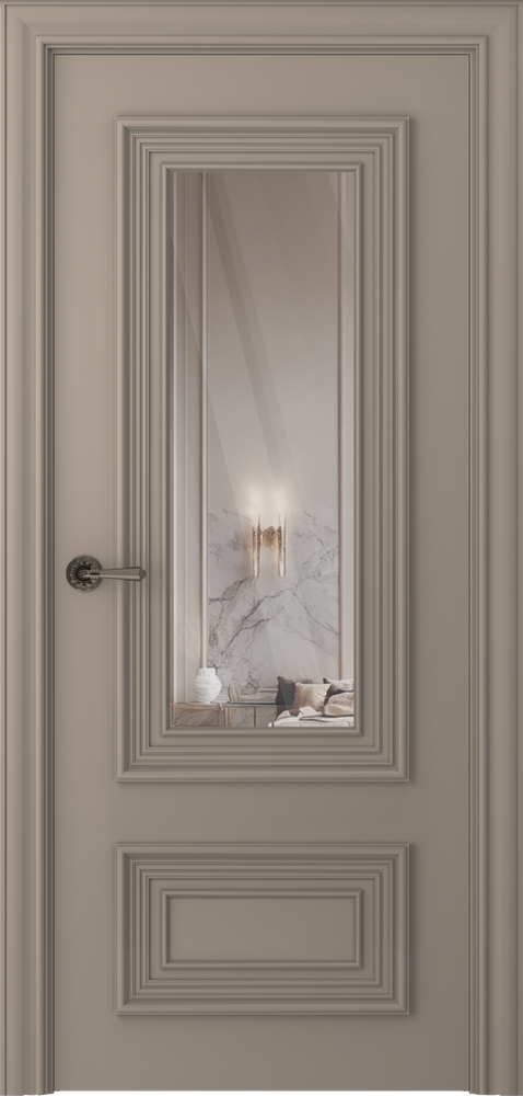 межкомнатные двери Belwooddoors Палаццо 2 зеркало эмаль мокко