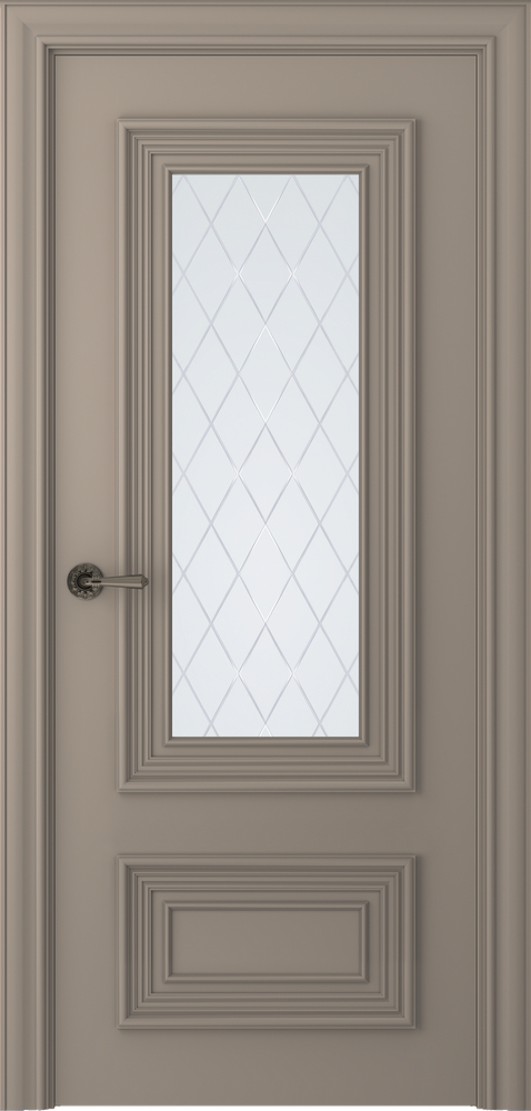 межкомнатные двери Belwooddoors Палаццо 2 витраж 39 эмаль мокко