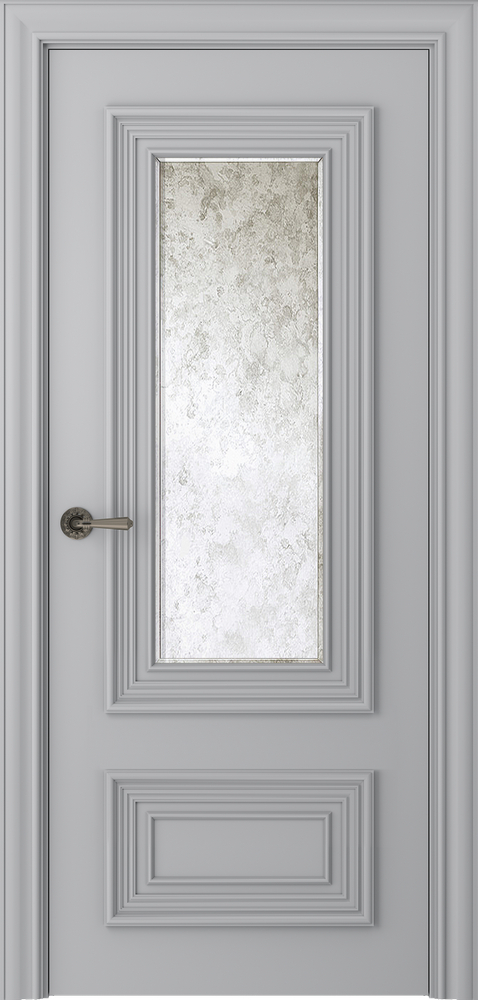 межкомнатные двери Belwooddoors Палаццо 2 зеркало состаренное эмаль пепельная