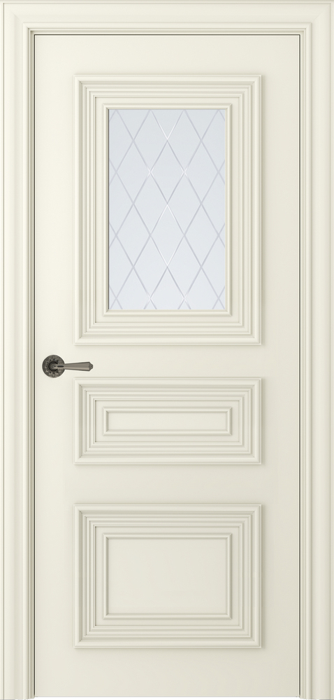 межкомнатные двери Belwooddoors Палаццо 3/1 витраж 39 эмаль шампань