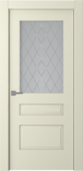 	межкомнатные двери 	Belwooddoors Роялти витраж 39 эмаль шампань