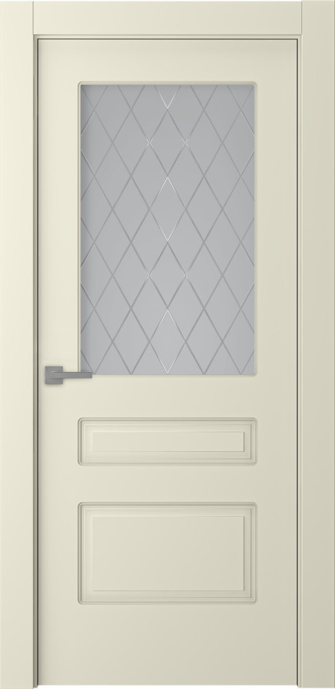 межкомнатные двери  Belwooddoors Роялти витраж 39 эмаль шампань