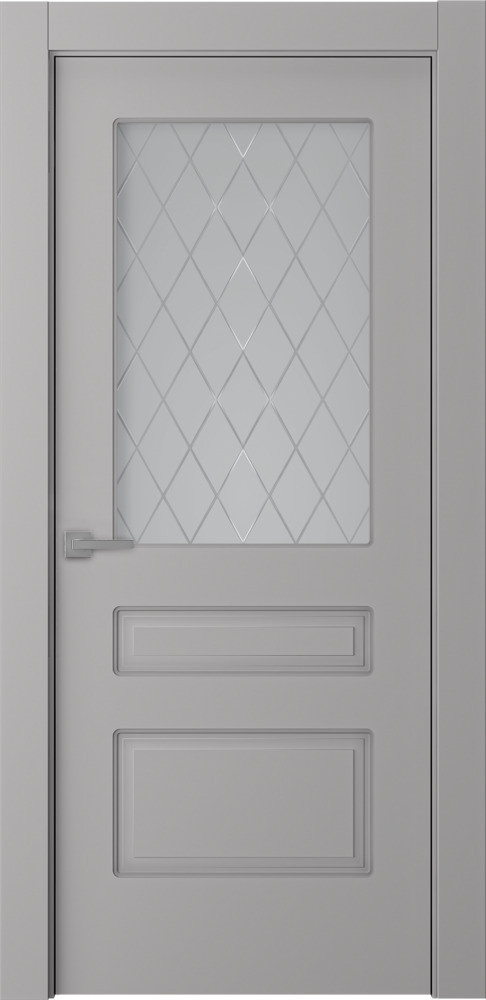 межкомнатные двери  Belwooddoors Роялти витраж 39 эмаль пепельная