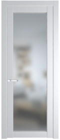 	межкомнатные двери 	Profil Doors 2.1.2 PD со стеклом крем вайт