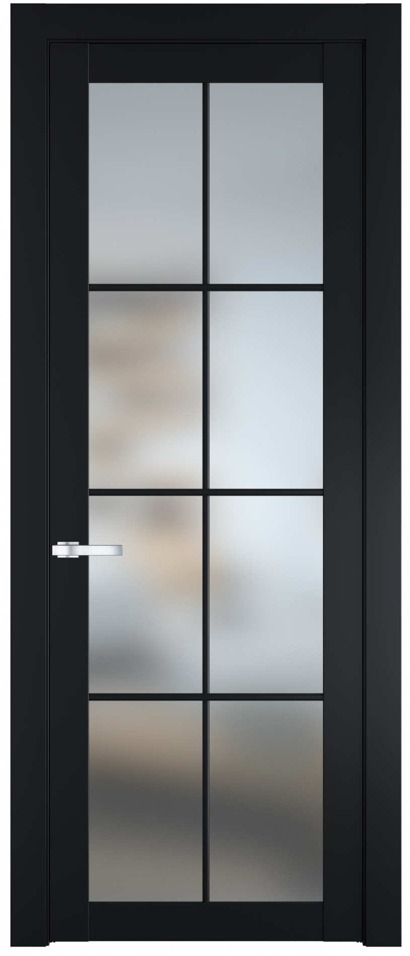 межкомнатные двери  Profil Doors 2.1.2 (р.8) PD со стеклом блэк