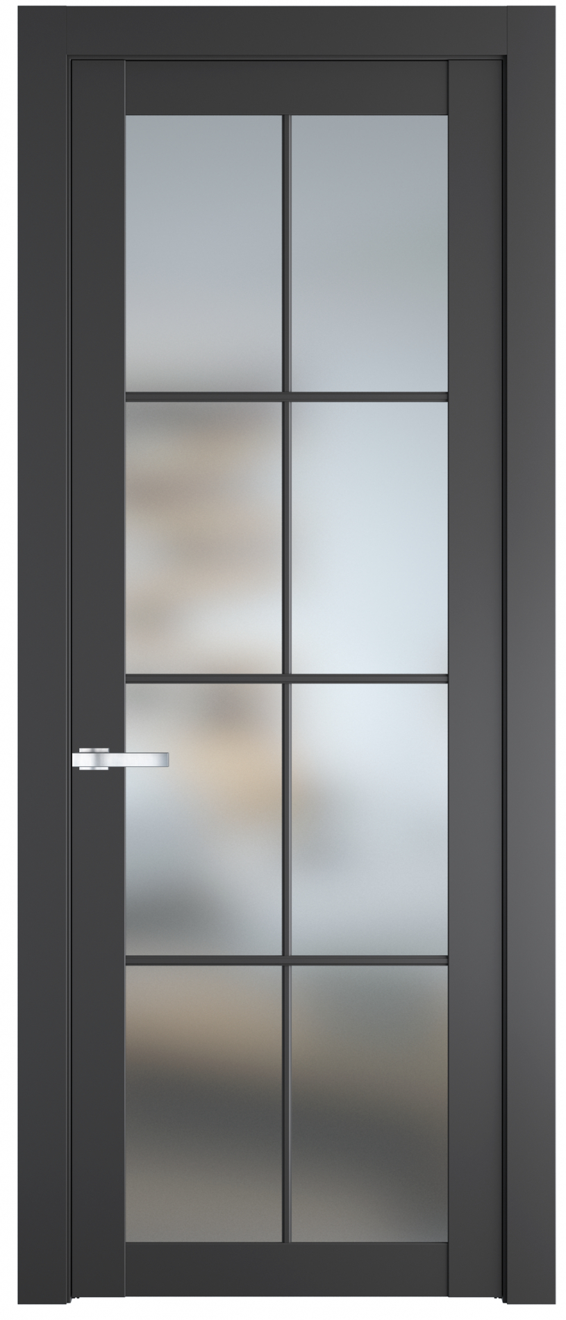 межкомнатные двери  Profil Doors 2.1.2 (р.8) PD со стеклом графит
