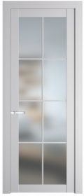 	межкомнатные двери 	Profil Doors 2.1.2 (р.8) PD со стеклом крем вайт