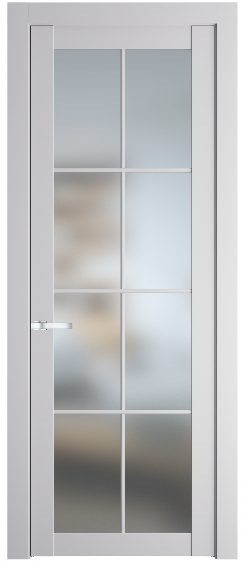 межкомнатные двери  Profil Doors 2.1.2 (р.8) PD со стеклом крем вайт