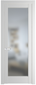 	межкомнатные двери 	Profil Doors 4.1.2 PD со стеклом крем вайт