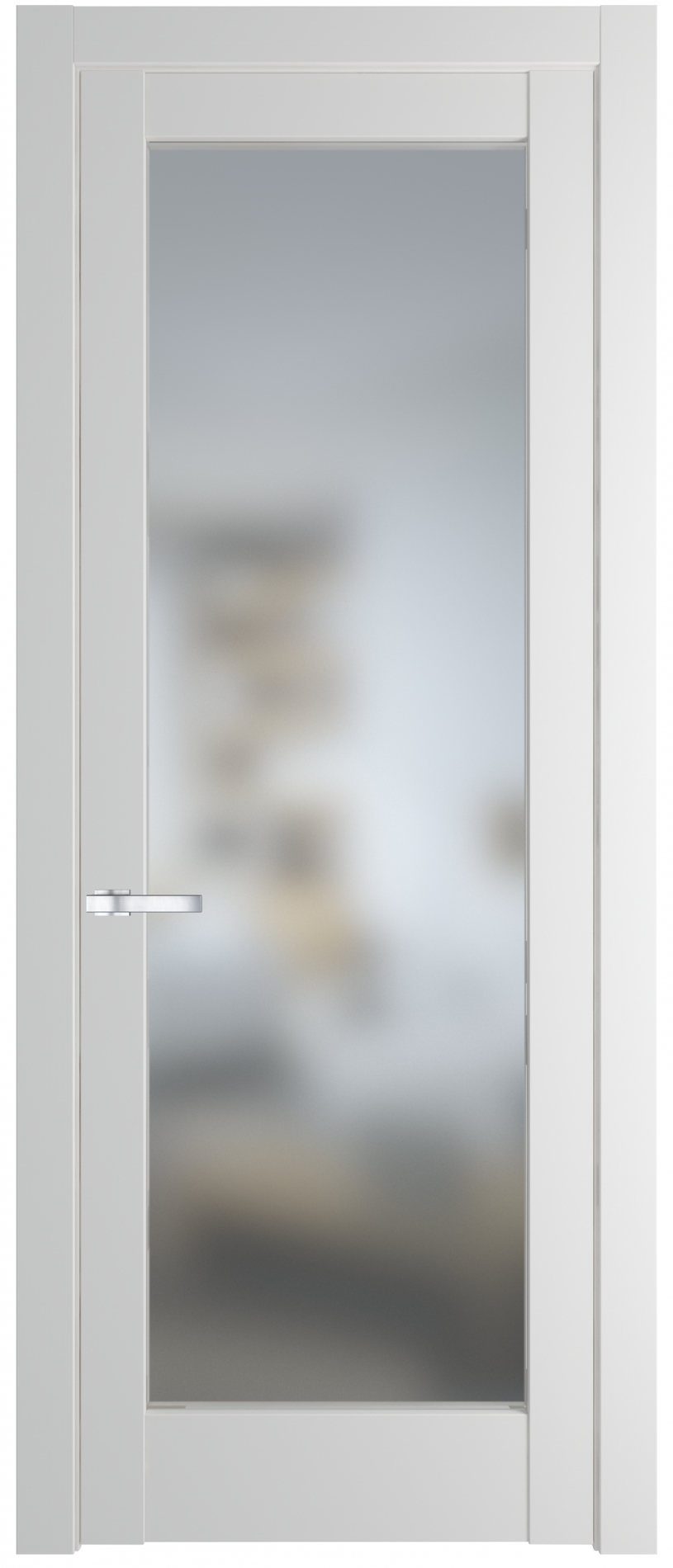 межкомнатные двери  Profil Doors 4.1.2 PD со стеклом крем вайт