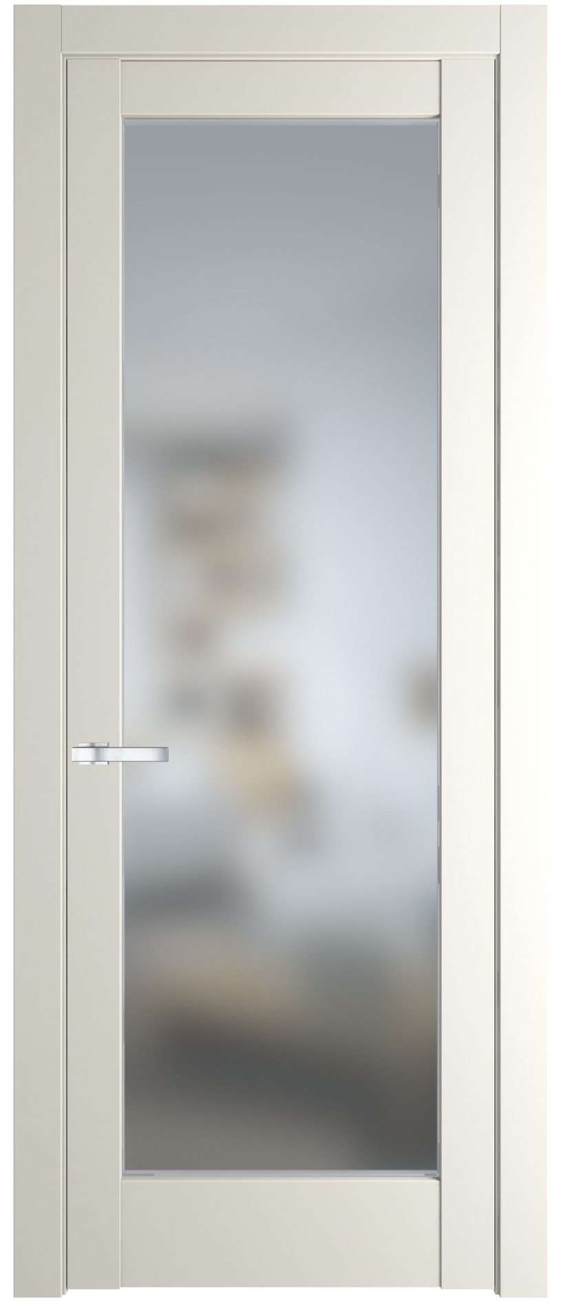 межкомнатные двери  Profil Doors 4.1.2 PD со стеклом перламутр белый
