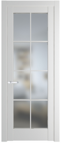 	межкомнатные двери 	Profil Doors 4.1.2 (р.8) PD со стеклом крем вайт
