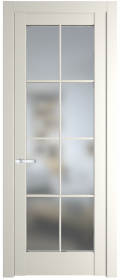 	межкомнатные двери 	Profil Doors 4.1.2 (р.8) PD со стеклом перламутр белый
